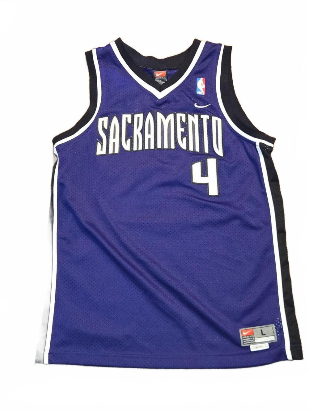 Vintage Nike Sacramento Kings Chris Webber NBA Swingman Jersey Sewn Men's Large